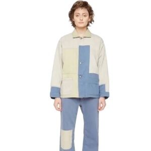 NWT Sandrine Rose French Worker Patchwork Jacket